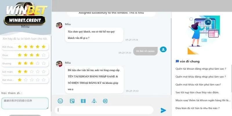Hỗ trợ người chơi tận tình
