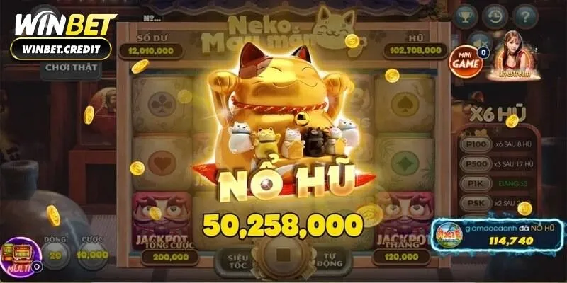 Slot Game Lucky Neko đồ hoạ dễ thương